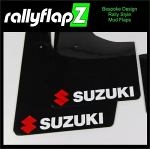 rallyflapZ Mudflaps FITS Suzuki Swift Sport 17+ ZC33S 4mm PVC*Satin Black SZ-R&W - Picture 1 of 2