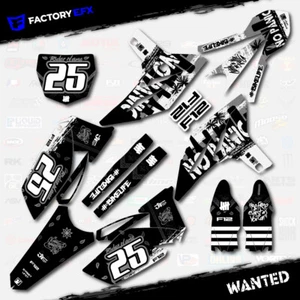 Gray Wanted Racing Graphics Kit fits Yamaha 10-13 YZ250F YZF 250 2010-2013 Decal - Picture 1 of 5