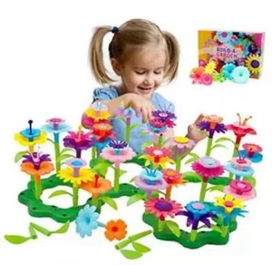 124pc CENOVE Flower Garden Building Toys for Girls 3 4 5 6 7 Year Old - Picture 1 of 18