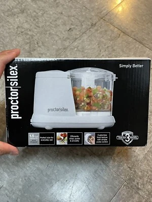 Proctor Silex 1.5 Cup Food Chopper - White 72500RY - Image 1 of 2