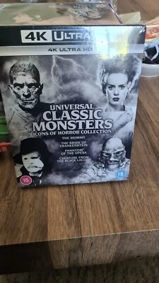 UNIVERSAL CLASSIC MONSTERS ICONS OF HORROR COLLECTION VOLUME 2 UK 4K UHD BN&S - Image 1 of 2