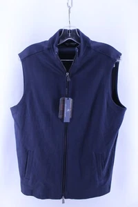 Chaqueta Chaleco Hart Schaffner Marx Azul Marino Cremallera Completa Para Hombre Pequeña Nueva con Etiquetas HartSoft $125 - Imagen 1 de 9