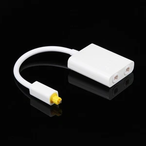 Digital Optical Fiber Audio 1 Male to 2 Female Splitter Adapter Duplicator - Picture 1 of 2