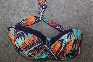 BIKINI OBERTEIL GRÖSSE 36 (70E) BUNT GEMUSTERT MIT BÜGEL - Bild 1 von 2