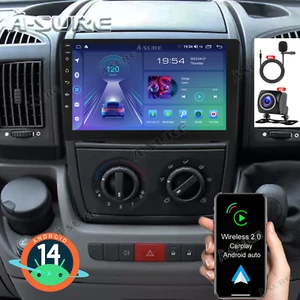 Android 14 CarPlay Stereo Radio GPS+CAM For 1-Din Fiat Ducato motorhome 2007-23 - Picture 1 of 16