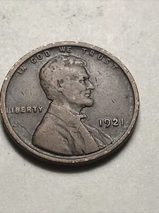 1921 Lincoln Wheat Cent in Average Circulated Condition fill your album lot V373 - Picture 1 of 12