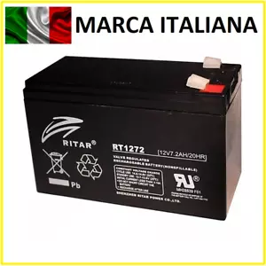 Batteria 12v 7ah Piombo Ermetica agm ups Elettronica 7a 7,2a come FIAMM FG20721 - Foto 1 di 11