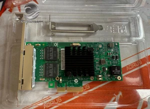 Intel I350-T4V2 I350-T4 PCI-E Quad Port RJ45 Gigabit Server Adapter OEM USA NEW - Afbeelding 1 van 7