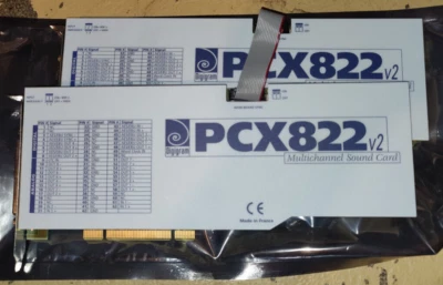 2 x Digigram PCX822V2 AES/EBU Digital Audio Multichannel Balanced XLR Card - Image 1 of 4