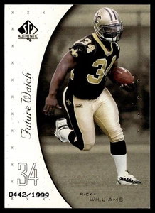 1999 SP Authentic Ricky Williams RC 0442/1999 #91 - Picture 1 of 2