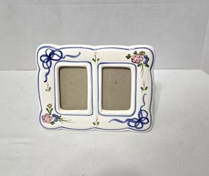 Vintage Imperial Collection Porzellan Blumenband Bilderrahmen hält 2 (2" x 3") - Bild 1 von 12