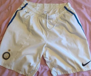 Inter Milan internazionale Nike white home football shorts adult men large - Picture 1 of 10