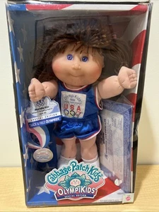 1995 OLYMPIKIDS Cabbage Patch Kids Track & Field Olympic Special Ed. Girl Doll - Picture 1 of 12