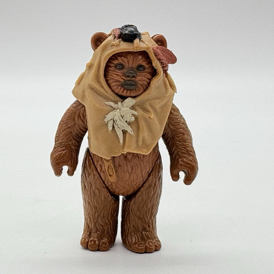 Figura de acción Star Wars Ewok Paploo últimos 17 capucha El regreso del Jedi 1984 Kenner Foto 1 de 4