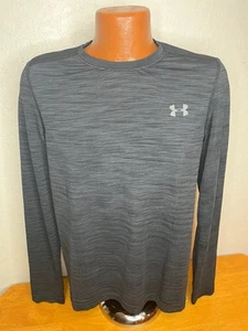 Camiseta deportiva para hombre Under Armour ajustada Threadborne L/S mediana M - negra - Imagen 1 de 5