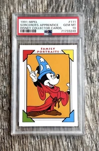PSA 10 POP 95 RARE ICONIC | 1991 IMPEL DISNEY MICKEY MOUSE SORCERER PORTRAIT 111 - Picture 1 of 2