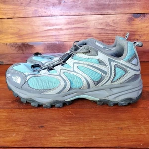 The North Face Shoes Girls Tex XCR Blue/Gray Hiking Shoes Sneaker Sz 6 - Picture 1 of 7