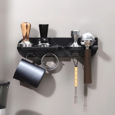 Estación de soporte de manipulación de café espresso, estación de manipulación de café montada en la pared Espresso A... Foto 1 de 4