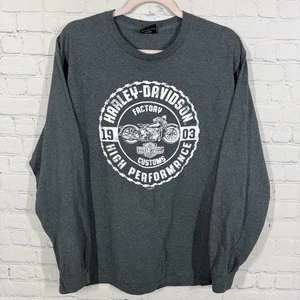 Camisa Harley Davison Manga Larga Hombre Grande Militar Bagram Base Aérea Afganistán - Imagen 1 de 10