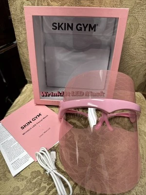 Skin Gym Wrinklit LED Face Mask, Pink *New, Open Box, - Image 1 of 4
