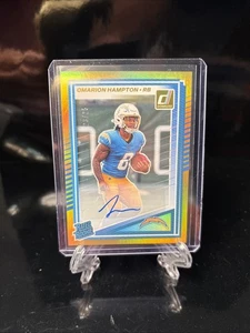 2025 Donruss Football Omarion Hampton Gold Rated Rookie Autograph 23/25 #330  - Picture 1 of 2