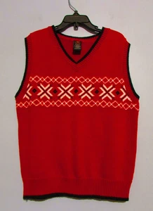 Boys Dockers Red Sweater Vest Size 7 EUC!!! - Bild 1 von 2