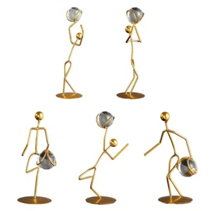Athlete Crystal Ball Figurine for Creative Doing Sports Restaurant Bar Dining Ro - Picture 1 of 10