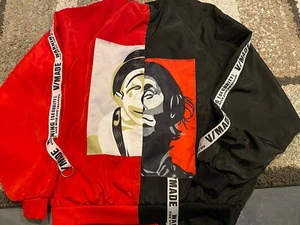 Vmade V-made Bomber Style Windbreaker Black Red Jacket XL - Picture 1 of 7