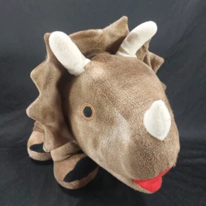 Hucha de peluche de dinosaurio Triceratops para niños 18" Fab NY - Imagen 1 de 16