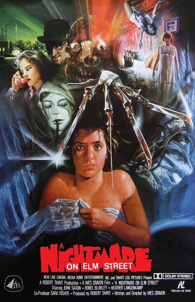 A Nightmare On Elm Street movie poster (c) 11 x 17 inches : Classic Horror