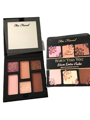 Too Faced Born This Way Warm Ember Nudes Mini Eye Shadow Palette New In Box - Image 1 of 2