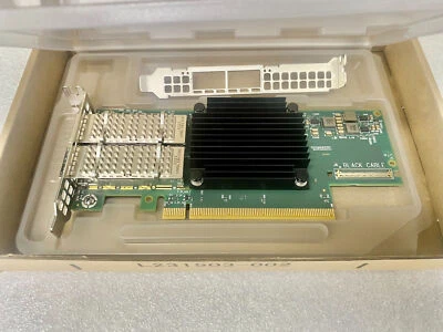 Lenovo IBM 02CM912 CX653106A Mellanox MCX653106A-ECAT Dual Port Adapter - Image 1 of 4