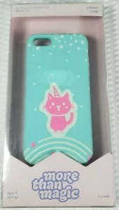 For Apple iPhone 5/5s/SE Case - More Than Magic - Teal/Pink Kittycorn - Picture 1 of 4