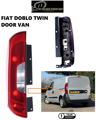 Fits Fiat Doblo Twin Door Van 2015 to 2024 Left Side Rear Back Tail Lamp Light - Image 1 of 4