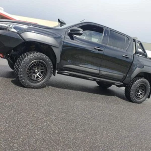 18" Wheel Fits Triton Pajero Sport 18x9 HARTES METAL BEAST Black Dark Tint ET 20 - Picture 1 of 12