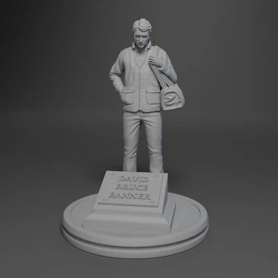 Bill Bixby Hulk 1978 5ins unbemalte Resin Statue - Bild 1 von 2