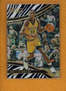 Reggie Miller 2017-18 Panini Select Courtside Zebra Prizms #293 - Picture 1 of 2