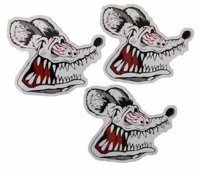 RATFINK STICKER Lot 3 Lost Volcom RVCA T&C  NASCAR Decal Truck Moto Rockabilly - Image 1 of 3