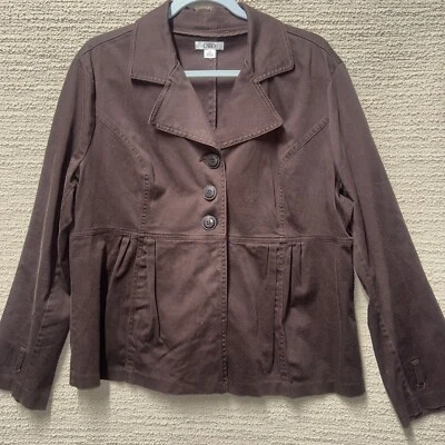 Chaqueta corta Cato Swing para mujer plisada 3 botones talla XL Y2K boho occidental elegante Foto 1 de 4