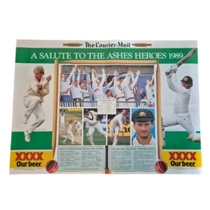 ASHES 1989, A Salute to the Ashes Heroes 1989 Cricket Poster XXXX, 69cm x 49cm - Picture 1 of 1
