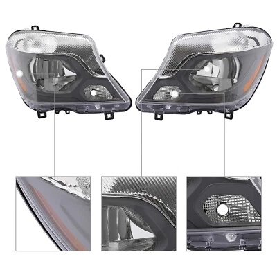 For 2014-2018 Mercedes-Benz Sprinter Halogen Headlight Headlamps Left+Right Side - Image 1 of 4