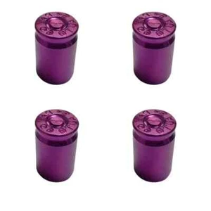 Tire valve caps shell casings purple - Picture 1 of 1