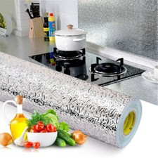 Self Adhesive Waterproof Oil-proof Aluminum Foil Wall Sticker Kitchen 40*100 Cm