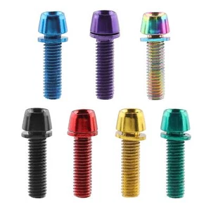 6x Bike Stem Screws Bolts Adults Bicycle Stem Bolts for Mountain Bike Riding - Picture 1 of 49
