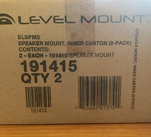 Level Mount by Elexa Surround Sound Full Motion Speaker Mounts ELSPM2 191415 - Picture 1 of 3