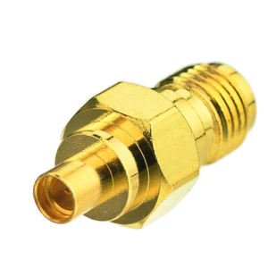 1pcs SMA Jack Female to MMCX Female straight RF Coaxial Adapter Connector gold - Picture 1 of 4