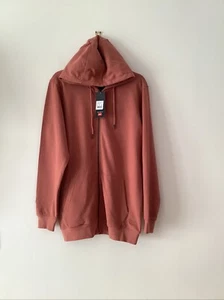 Ladies Cotton Traders Hooded Zipped Sweatshirt Size Medium Chest 42” Dusky Coral - Picture 1 of 10