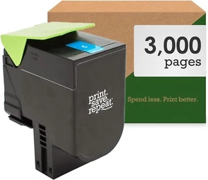 Drucken.Speichern.Wiederholen. Lexmark 801HC Tonerkassette Cyan CX410, CX510 [3.000 Seiten] - Bild 1 von 5