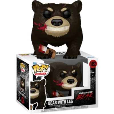 FIGURA DE VINILO DE OSO DE COCAÍNA CON PIERNA SANGRIENTA DE 3,75" PELÍCULAS POP FUNKO 1452 Foto 1 de 3