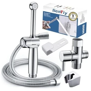 Handheld Bidet Sprayer for Toilet, Brass Hand Held Bidet Polished Chrome - Picture 1 of 7